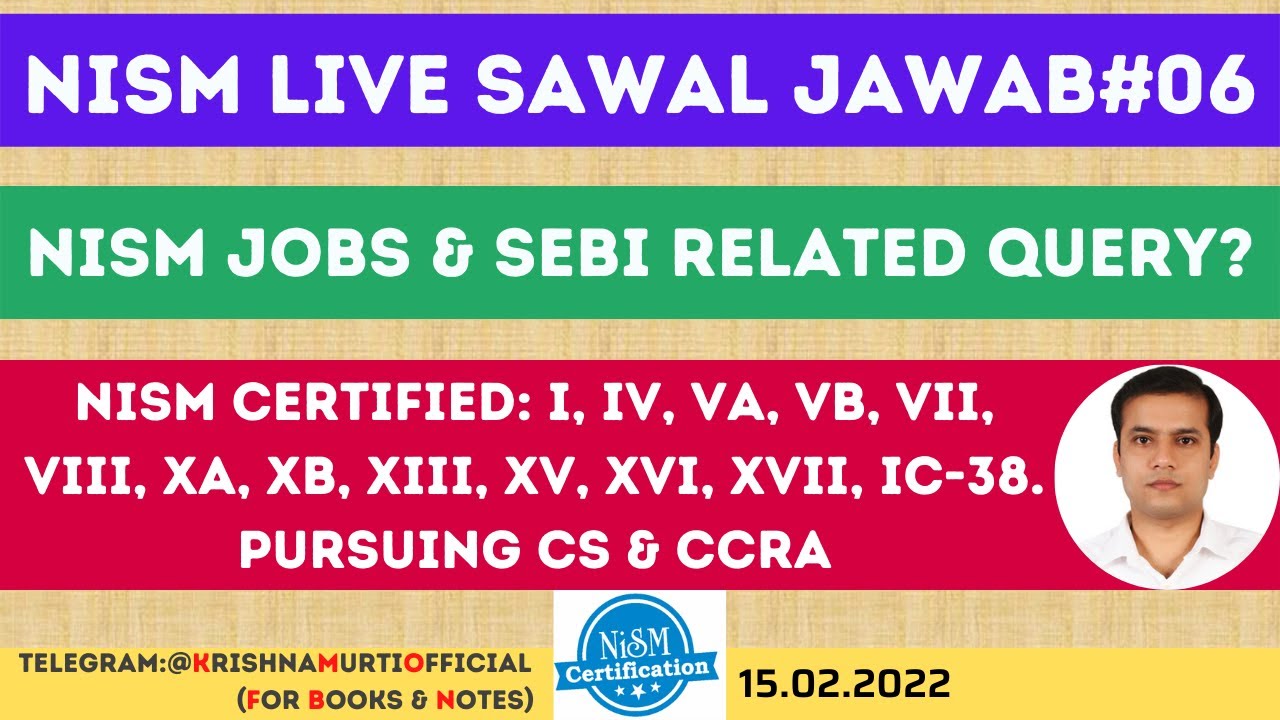 NISM#06 | Live Sawal Jawab | 