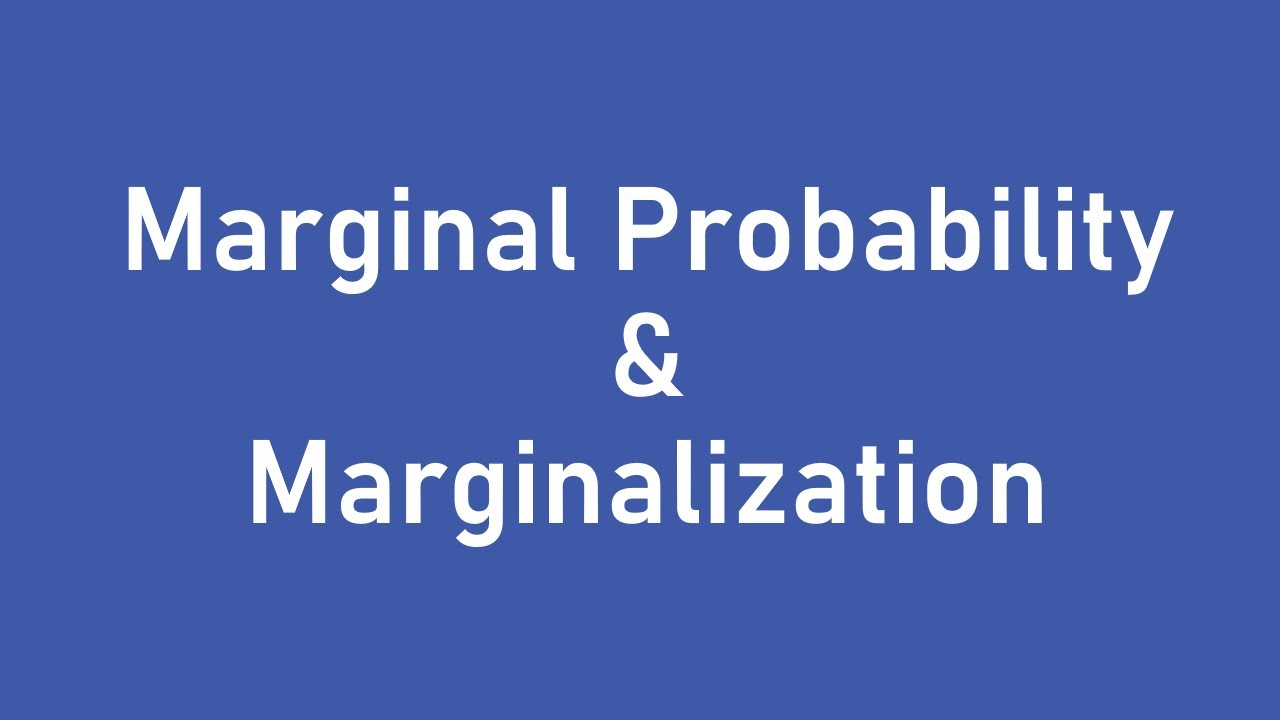 Marginal Probability Marginalization Sinhala ML Glossary Pasindu Dilshan YouTube