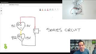 Wheel Of Fortune DC Motor Kit - Adding a Second Battery, Series Circuit, Voltages [2 of 3]