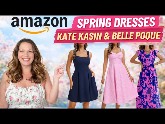 These Amazon Dresses Shocked Me  | Kate Kasin & Belle Poque Spring 2026  Try-On - YouTube
