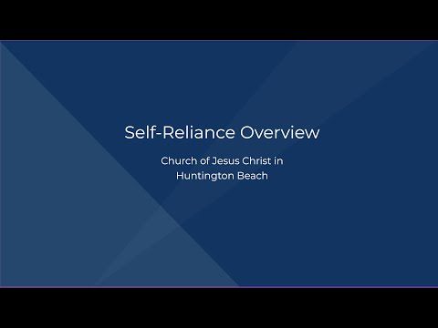 Self-Reliance Course Has Started