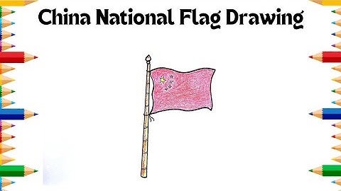 China National Flag Drawing | How To Draw China Flag | Flag Of China