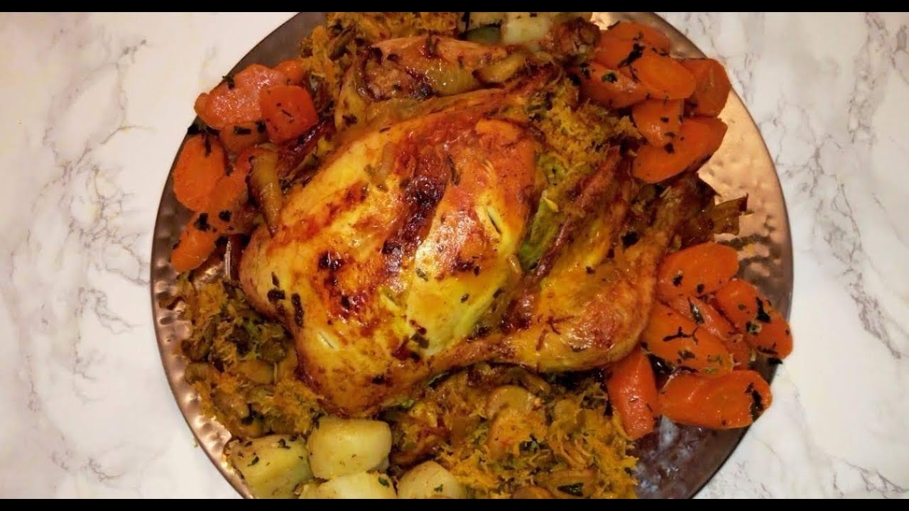 Poulet Au Legume Au Four à La Marocaine