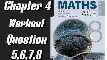 Math ace prime class 8th chapter 4 workout complete solution#Pearson#mathacepri #bindasshub