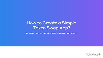 Hashgraph Application Studio: How to Create a Simple Token Swap App?