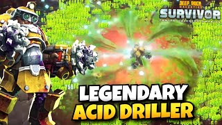 Legendary Acid Driller Destroys Hazard 5 Salt Pits Deep Rock Galactic Survivor Gameplay