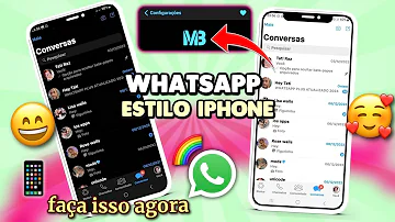 WHATSAPP IGUAL IPHONE ATUALIZADO 2024 🥳 MB iOS MB WhatsApp fouad ios instalar