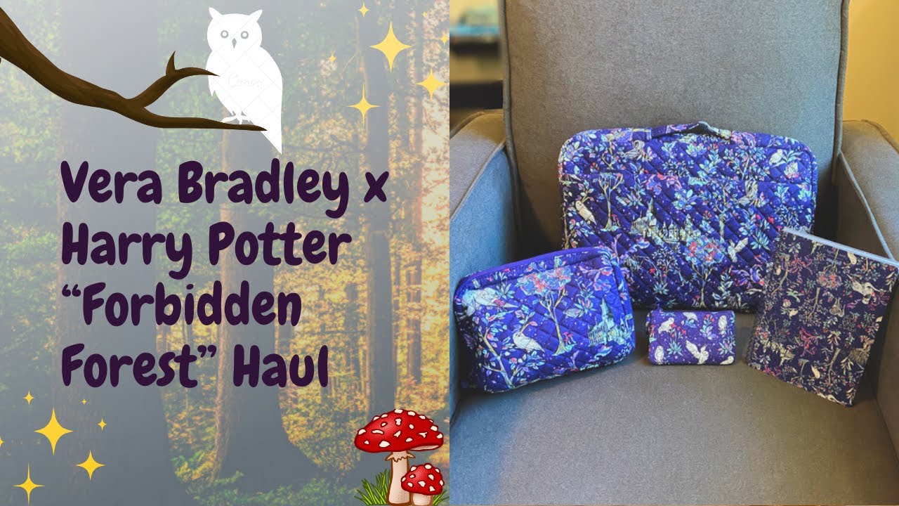 Vera Bradley X Harry Potter Forbidden Forest Haul! Laptop \U0026 Cord Organizers, Zip Id \U0026 More