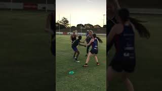 AFL Coaching Warm Up - Triangle Tag