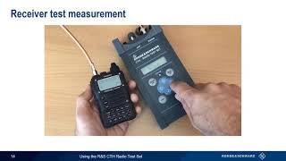 Using the R&S®CTH Portable Radio Test Set