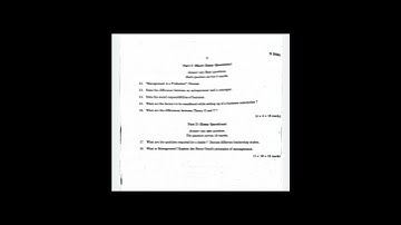 5th sem Basics of Entrepreneurship and Management previous question paper