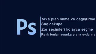 Arka Plan Deği̇şti̇rme - Saç Dekupe - Zor Seçi̇mleri̇ Kolayca Seçme