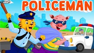 I Am A Police | Police Officer Song | Rhymes On Profession | Dressup Games For Kids | KidloLand