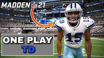 One Play Touchdown vs Man Coverage in Madden 21 | Best Route in the Game | Madden 21 Tips and Tricks