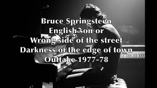 Watch Bruce Springsteen English Sons video