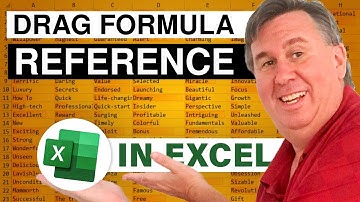 Excel - Drag Formula Reference: Episode 1455