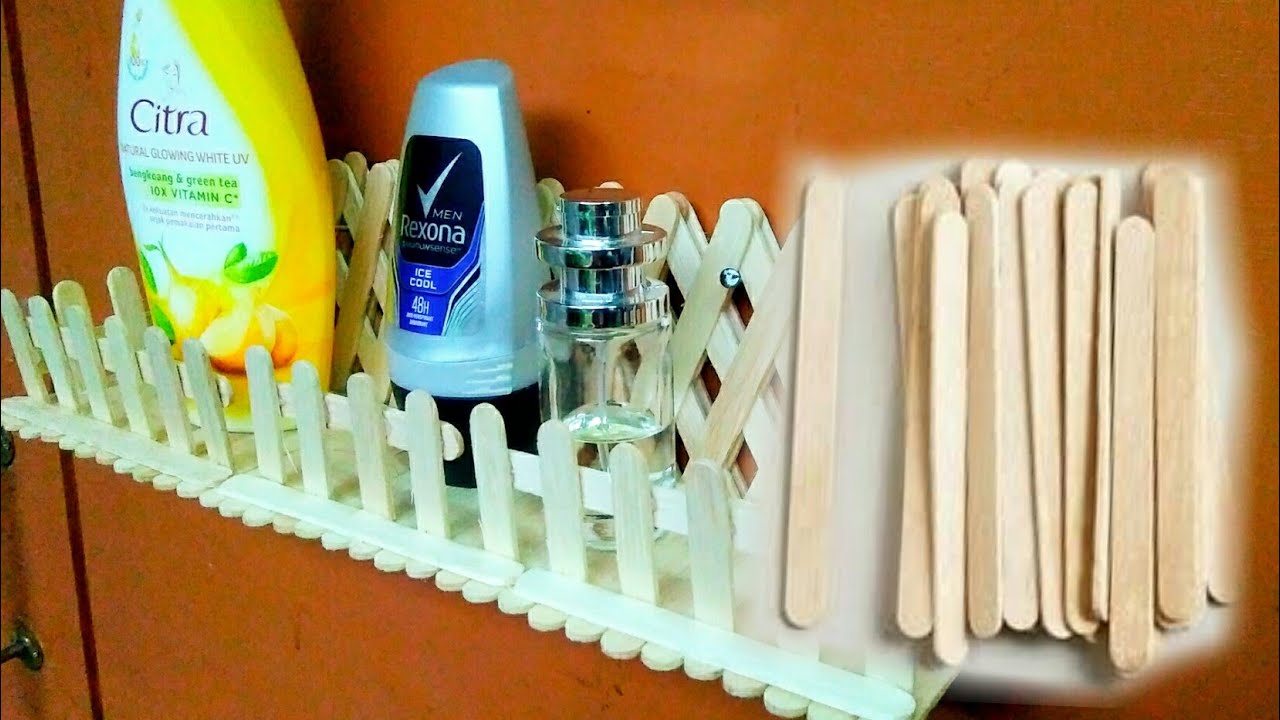 Membuat Rak Dinding Dari Stik Es Krim || Stick Ice Cream Craft