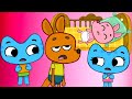 On A Visit Kit And Kate Family Kids Cartoon 