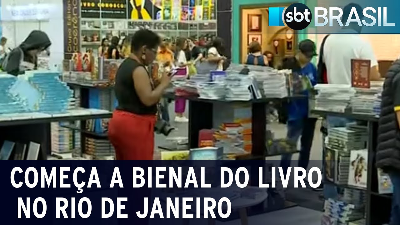 Bienal do Livro reúne mais de 300 escritores nacionais e estrangeiros no RJ | SBT Brasil (01/09/23)