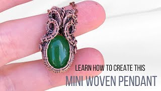 Small Wire Weave Pendant Tutorial - For Small Oval Cabochons - Best for Advanced Beginners by Ellie's Handcrafted Jewelry 4,114 views 1 year ago 19 minutes