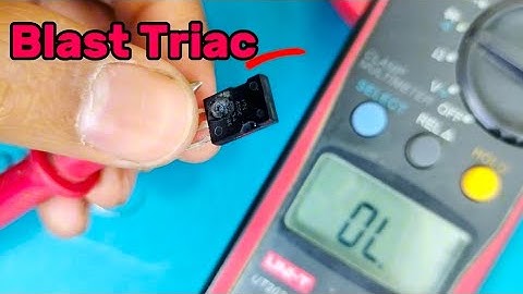 How to Test Triac BT137 BT134 using Digital Multimeter in English