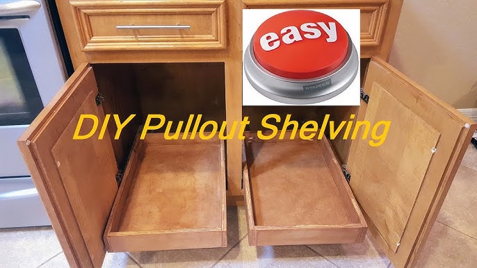 DIY Pull Out Shelves (Pots & Pans Organization) - Addicted 2 Decorating®