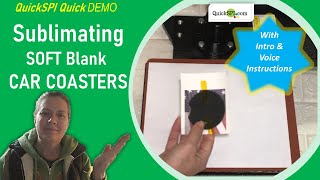 How to Sublimate Blank Car Coasters - Full Heat Press Demo with Time and Temperature Settings & Tips screenshot 4