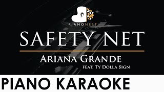 Ariana Grande - safety net (feat. Ty Dolla $ign) - Piano Karaoke Instrumental Cover with Lyrics Resimi