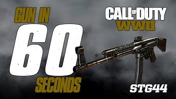 GUN IN 60 SECONDS: STG-44 (CODWW2 CUSTOM CLASS GUIDE)