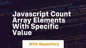 javascript count array elements with specific value
