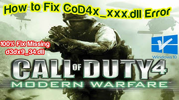 How to Fix CoD4x_xxx.dll Missing in Call of Duty 4