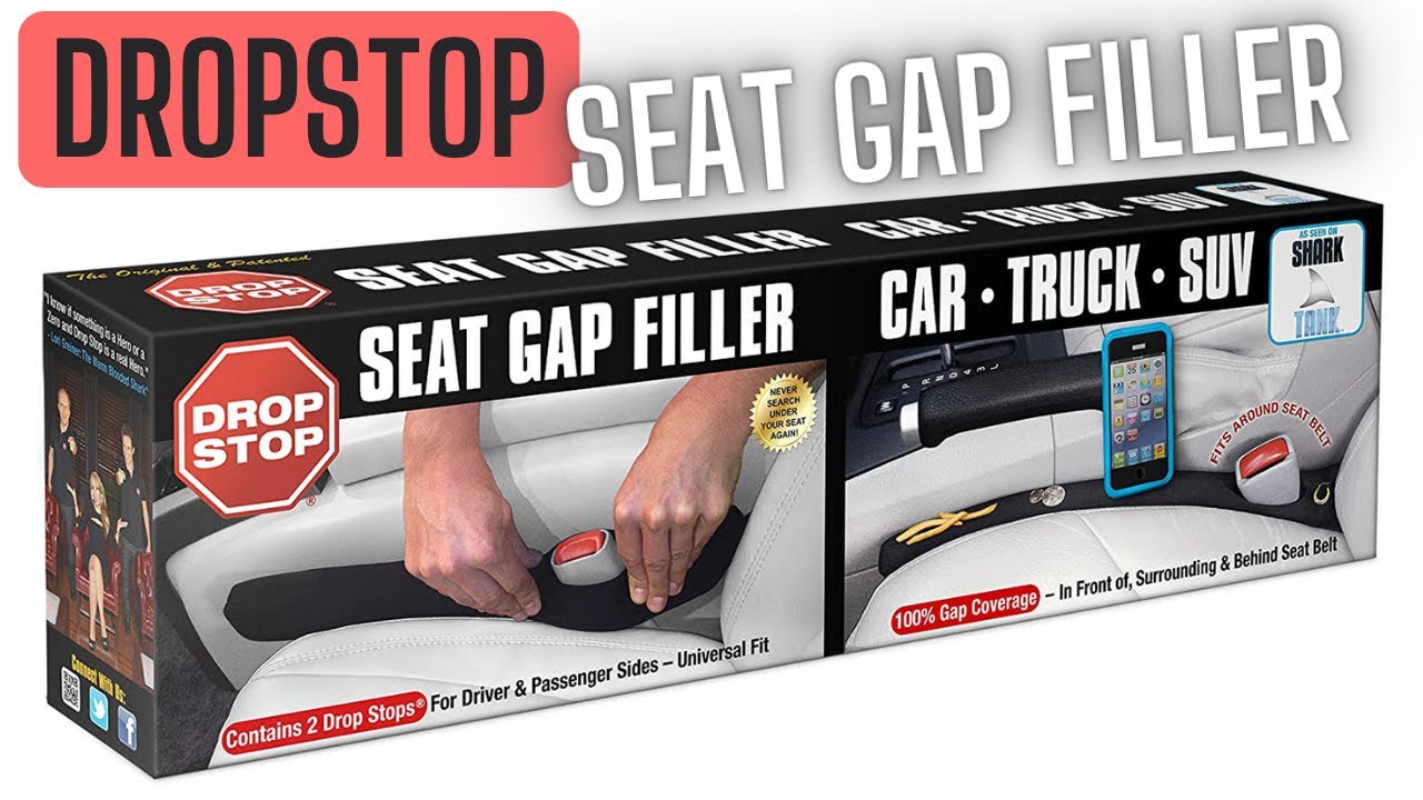 Drop Stop – The Original Patented Vehicle Seat Gap Filler (Shark Tank) – 1  Unit
