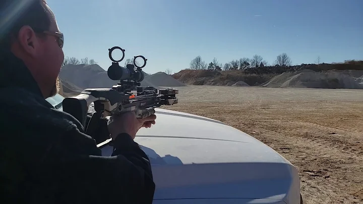 Ravin r10 first shot at a 100 yards