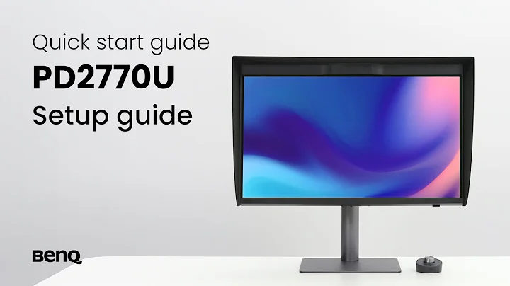 BenQ PD2770U monitor: Unboxing & quick start guide
