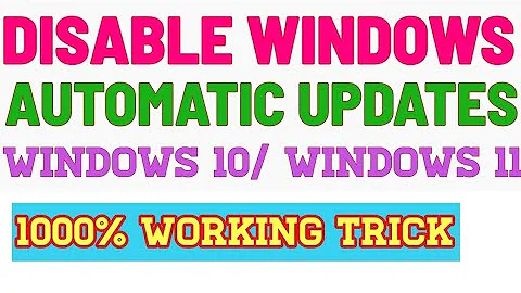 Disable Windows Automatic Updates For Windows 10 Or Windows 11| Disable/Turnoff Windows Updates 2022