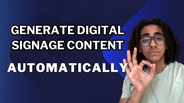 Generate Digital Signage Content Automatically with This Tool
