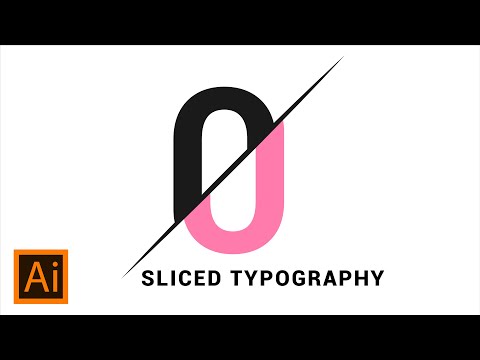 Sliced Text Effect | Adobe Illustrator Tutorial