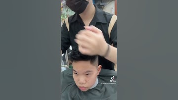 Kiểu tóc short quiff siêu bung cho học sinh #reels #barber #trending #trendingvideo #tocnam #review