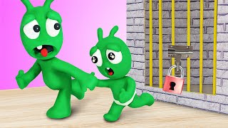 Pea Pea Helps Brother Get Out of Escape Room   Pea Pea World  Cartoon for kids