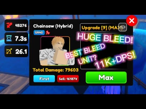 META BLEED UNIT* Denji Chainsaw (Hybrid) Showcase Anime Adventures 