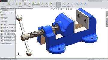 Solidworks tutorial | Sketch bench vise in Solidworks | Solidworks