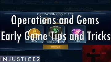 Injustice 2 iOS - Operations and Gems Early Game Tips and Tricks
