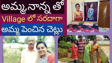 మా village లో అమ్మ,నాన్న ,అన్నయ్య తో/My mother's home tour/అమ్మ పెంచిన మొక్కలు/Trendy Neelima Ideas.