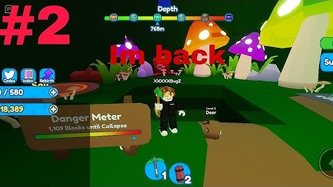 Now i have emerald pickaxe -Roblox Mining Simulator 2 #2