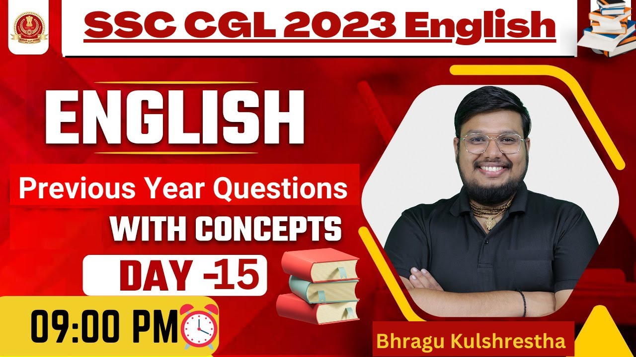 SSC CGL 2023 | SSC CGL English Classes by Bhragu Sir | Previous Year ...