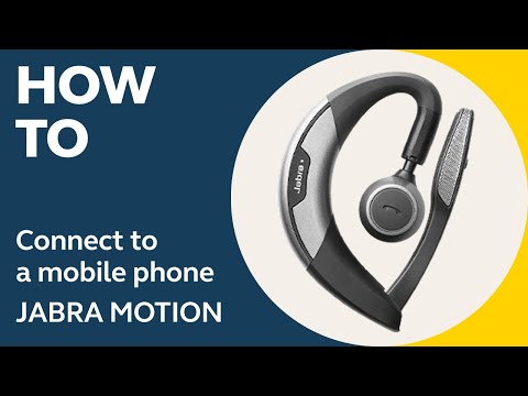 How to connect (pair) Jabra Motion to a mobile device.