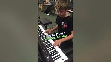 I visit a music store and this happens? Joshua Sheppard (12 yrs old)