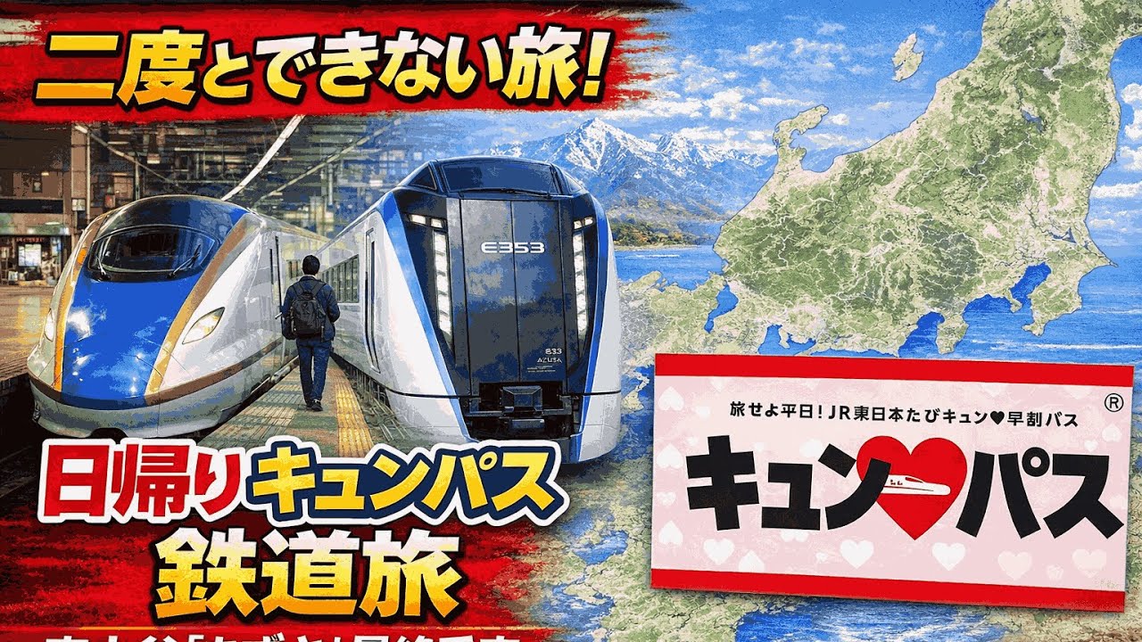 【二度とできない!?】日帰りキュンパス旅｜ガーラ湯沢→糸魚川→最後の南小谷発「あずさ」新宿行きの乗り継ぎをしてみた