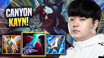 CANYON IS A GOD WITH KAYN! - DK Canyon Plays Kayn JUNGLE vs Taliyah! | Season 2022