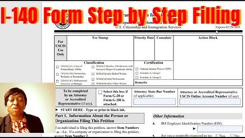 Form I-140 Step By Step Guide in Filling the Form For EB2-NIW